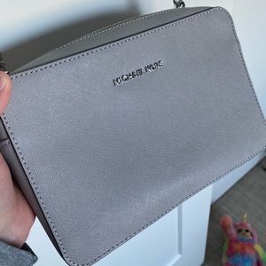 Michael Kors grey crossbody